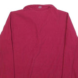 BERGHAUS Womens Pink Polyester Plain Pullover Jumper UK 14 Outdoor Fleece