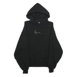 KARL KANI Womens Black Hoodie XXS Cotton Casual Pullover Sweatshirt