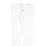 LEVI'S Womens Slim White Jeans Cotton Blend Zip W25 L29 Classic Skinny Fit