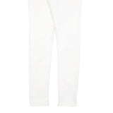 LEVI'S Womens Slim White Jeans Cotton Blend Zip W25 L29 Classic Skinny Fit