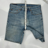 Levis Denim Shorts - 34W 10L Blue Cotton