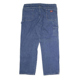 DICKIES Mens Blue Regular Fit Straight Denim Jeans W42 L31 Workwear Durable