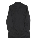 HUGO BOSS Womens Black Shirt Dress Cotton Blend Long Sleeve Knee Length S Formal