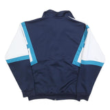 ADIDAS Mens Blue & White Track Jacket S Polyester Zip Athletic Casual Sportswear