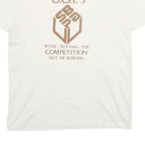 HANES Mens White U.O.P.s Graphic T-Shirt L Short Sleeve Crew Neck Cotton Blend