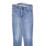 LEVI'S 721 Womens Jeans Blue Slim Skinny Denim Light W29 L28 Zip Cotton Blend