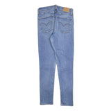 LEVI'S 721 Womens Jeans Blue Slim Skinny Denim Light W29 L28 Zip Cotton Blend
