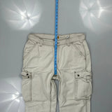 Carhartt Cargo Trousers - 34W 30L Cream Cotton