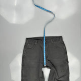 Dickies Carpenter Trousers - 36W 31L Grey Cotton