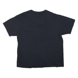 NAUTICA Mens Black Graphic T-Shirt L Short Sleeve Crew Neck Cotton Blend