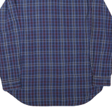 TOMMY JEANS Mens Blue & Red Check Shirt L Casual Cotton Long Sleeve