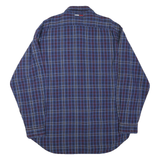 TOMMY JEANS Mens Blue & Red Check Shirt L Casual Cotton Long Sleeve