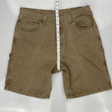 Wrangler Carpenter Shorts - 38W 10L Brown Cotton