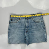 550 Relaxed Fit Levis Denim Shorts - 35W UK 18 Light Wash Cotton