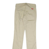 DICKIES Womens Beige Regular Fit Straight Trousers W28 L33 Casual Workwear Zip