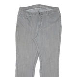 LEE Womens Regular Grey Denim Straight Jeans Cotton Blend W34 L28 Classic Zip