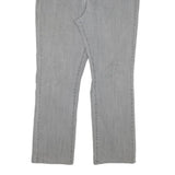 LEE Womens Regular Grey Denim Straight Jeans Cotton Blend W34 L28 Classic Zip