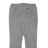 LEE Womens Regular Grey Denim Straight Jeans Cotton Blend W34 L28 Classic Zip