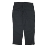 DICKIES Mens Cotton Blend Black Regular Fit Straight Leg Trousers W34 L28