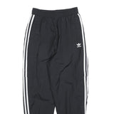 ADIDAS Womens Joggers Black & White Regular Tapered UK 10 W26 L26 Track Pants