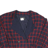 OUI PETITES BY TAN JAY Womens Navy & Red Button Jacket UK 10 Polyester Blend