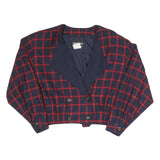 OUI PETITES BY TAN JAY Womens Navy & Red Button Jacket UK 10 Polyester Blend