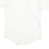 VAN HEUSEN Mens White S Cotton Blend Short Sleeve Shirt Formal Button Down