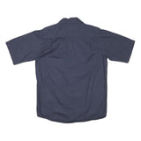 WRANGLER Mens Blue Short Sleeve Cotton Blend Casual Shirt M Workwear