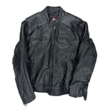 Milwaukee Motorcycle Leather Jacket - 2XL Black Leather