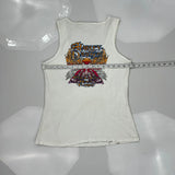 Spring Rally 2010 Harley Davidson Graphic Tank Top - Small White Cotton