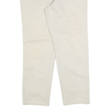 LEVI'S Womens Cotton Blend Beige Relaxed Straight Trousers W36 L28 Classic Style