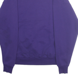 JERZEES Mens Purple Ski Montana Crew Neck L Sweatshirt Cotton Blend Winter