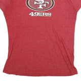 NFL Womens Red San Francisco 49ers Graphic T-Shirt L Short Sleeve Crew Neck
