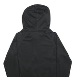 ADIDAS Womens Black & Pink Zip Up Hoodie S Cotton Blend Casual Sweatshirt