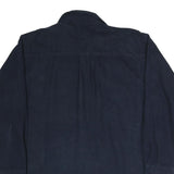MOOSE CREEK Mens Navy Blue Shirt L Cotton Blend Button Front Casual Long Sleeve