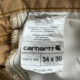 Carhartt Carpenter Trousers - 32W 30L Brown Cotton