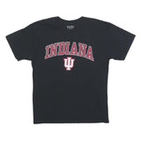 OLD VARSITY BRAND Mens Black Indiana Graphic T-Shirt L Short Sleeve Crew Neck