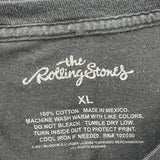 North American Tour 1975 Rolling Stones Band T-Shirt - XL Black Cotton