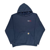 Built To Serve And Protect Hardworking People Carhartt Hoodie - XL Navy Cotton