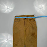 Carhartt Carpenter Trousers - 32W 34L Brown Cotton