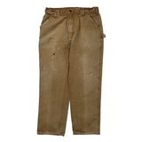 Carhartt Carpenter Trousers - 35W 34L Brown Cotton