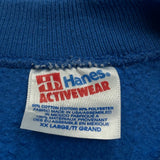 Giants Hanes Football Sweatshirt - 2XL Blue Cotton Blend