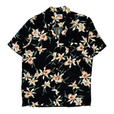 Paradise Found Floral Hawaiian Shirt - Large Black Viscose