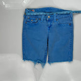 True Religion Denim Shorts - 28W US 0 Blue Denim