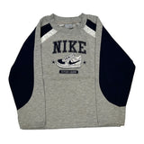 Age 7 Nike Graphic Long Sleeve T-Shirt - Small Navy Cotton