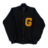 Letter G Unbranded College Varsity Jacket - XL Black Wool