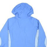 COLUMBIA Womens Blue & Light Blue Outdoor Jacket M Polyester Blend Zip Hooded