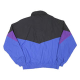 HELLY HANSEN Mens Black & Purple Zip Jacket L Polyester Blend Colourblock