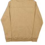 CHAMPION Mens Beige Pullover Hoodie S Cotton Blend Casual Streetwear