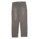 CARHARTT Mens Cotton Blend Brown Relaxed Straight Trousers W32 L31 Workwear